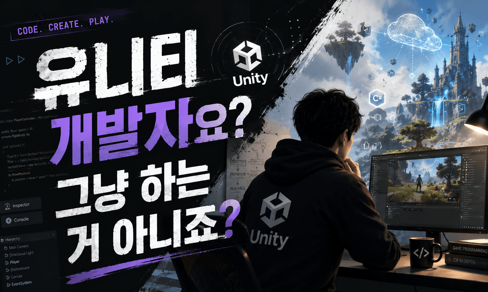 '유니티 개발자' 커리큘럼에선 어떤 걸 배우나요?